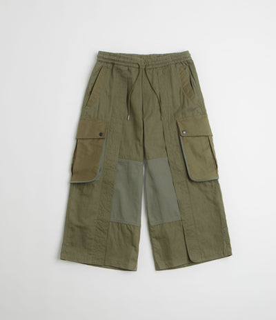 Maharishi M42 Hakama Cropped Track Pants in Olive
