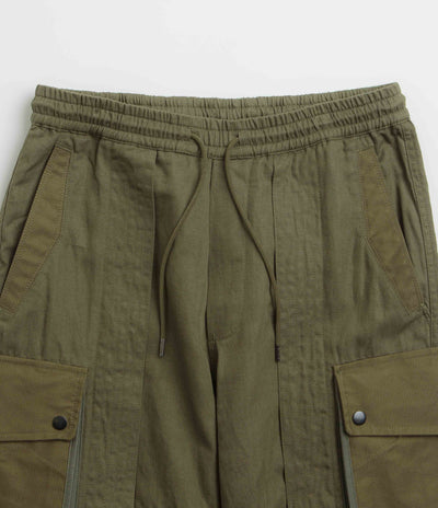Maharishi M42 Hakama Cropped Track Pants in Olive