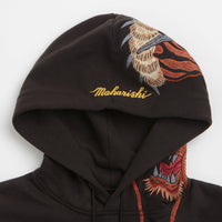 Maharishi Tiger Dragon Hoodie in Black thumbnail