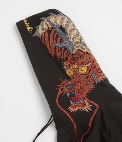 Maharishi Tiger Dragon Hoodie in Black