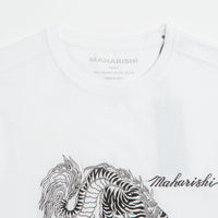 Maharishi Tiger Dragon T-Shirt in White thumbnail