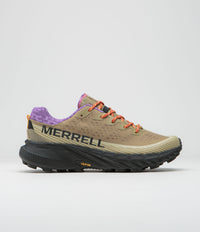 Merrell Agility Peak 5 Shoes in Khaki and Dewberry