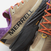 Merrell Agility Peak 5 Shoes in Khaki and Dewberry thumbnail