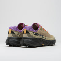 Merrell Agility Peak 5 Shoes in Khaki and Dewberry thumbnail