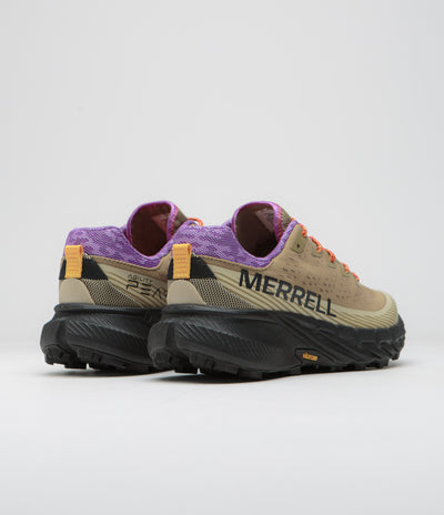Merrell Agility Peak 5 Shoes in Khaki and Dewberry