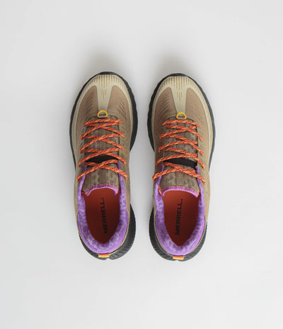 Merrell Agility Peak 5 Shoes in Khaki and Dewberry