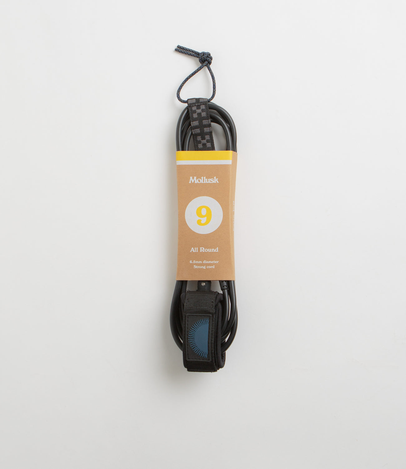 Mollusk All Round 9ft Surfboard Leash Black Flatspot