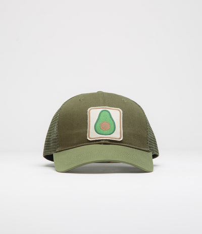 Mollusk Avocado Patch Trucker Cap in Olive