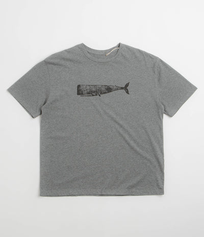 Mollusk Big Whale T-Shirt in Heather Grey