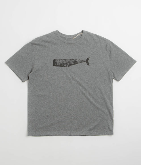 Mollusk Big Whale T-Shirt - Heather Grey