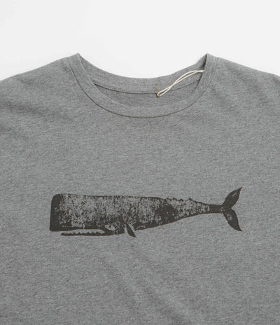 Mollusk Big Whale T-Shirt in Heather Grey