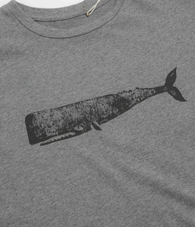 Mollusk Big Whale T-Shirt in Heather Grey