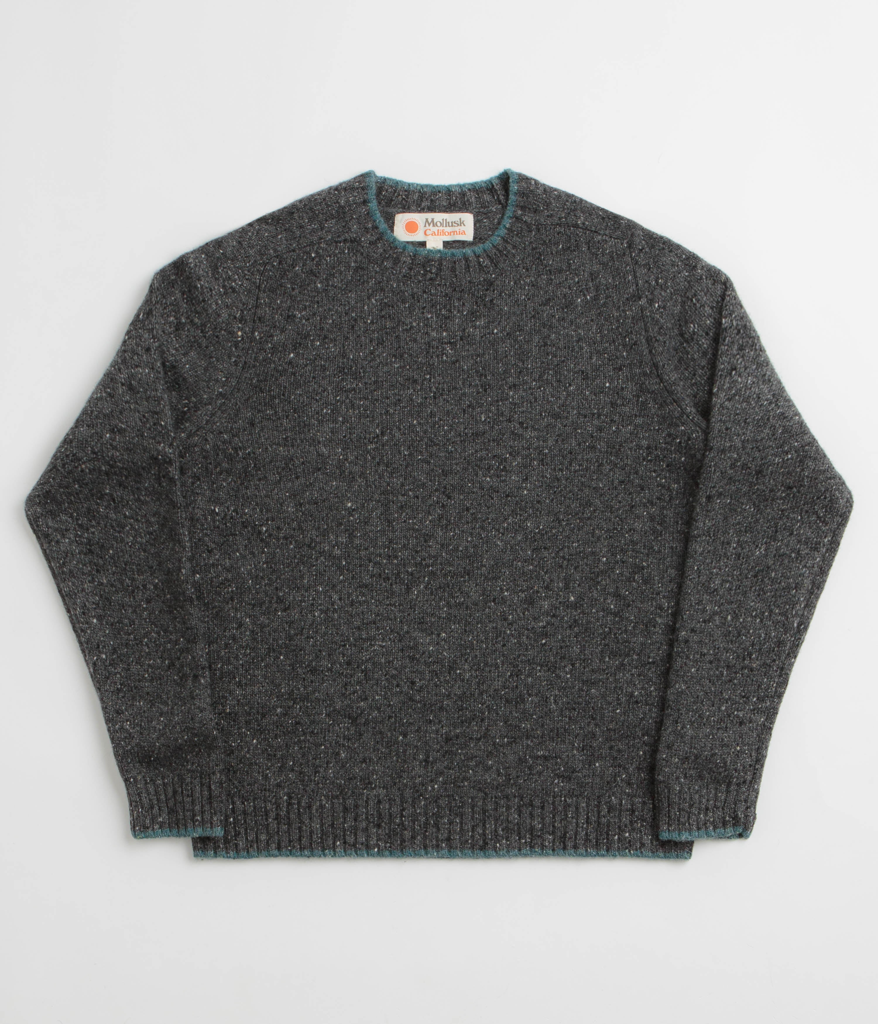 Mollusk Cambridge Sweatshirt in Charcoal Tipped