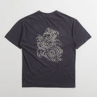 Mollusk Chrysanthemum T-Shirt in Black Indigo thumbnail
