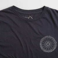 Mollusk Chrysanthemum T-Shirt in Black Indigo thumbnail