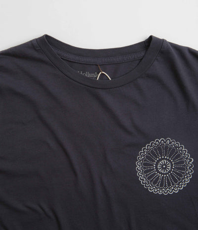 Mollusk Chrysanthemum T-Shirt - Black Indigo