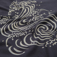 Mollusk Chrysanthemum T-Shirt in Black Indigo thumbnail
