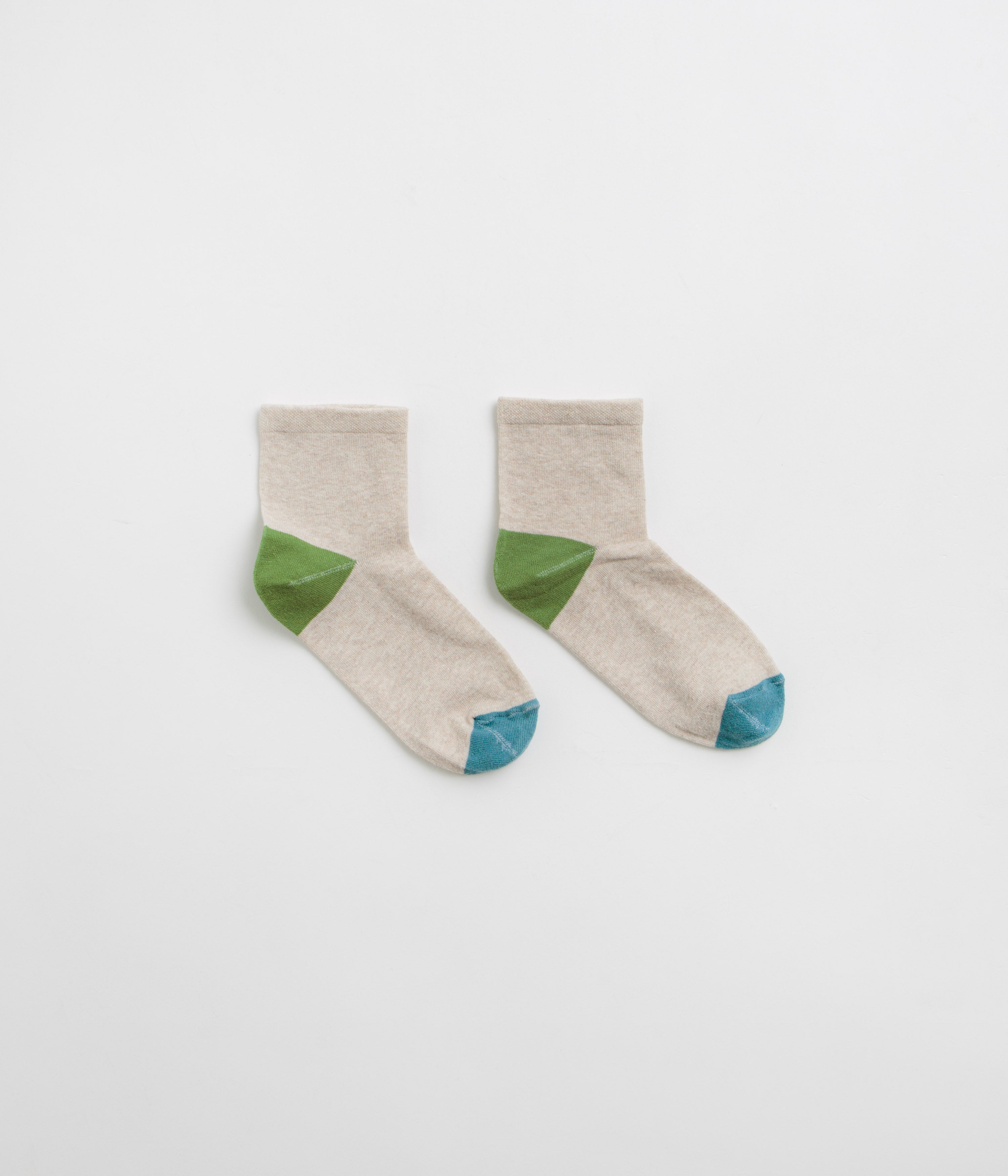 Mollusk Color Block Socks in Natural
