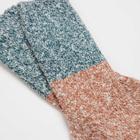 Mollusk Colour Block Utility Socks - Earth thumbnail