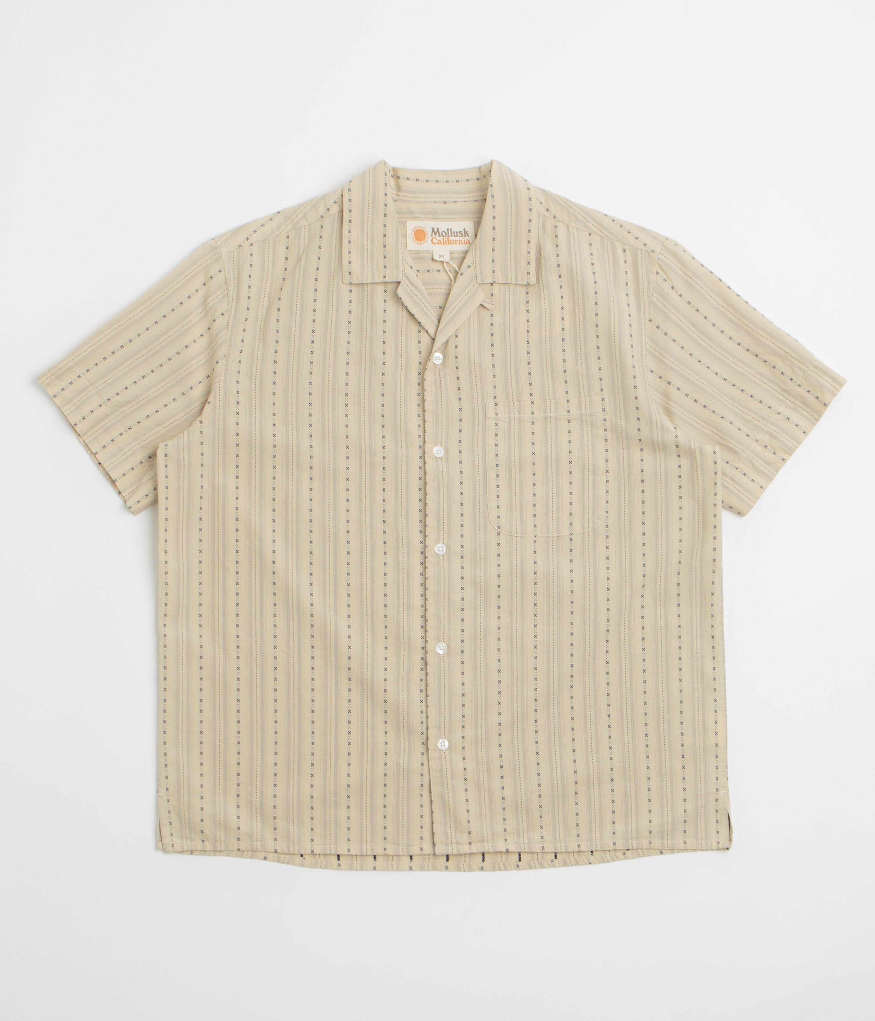 Mollusk Cosmo Shirt in Natural Dobby