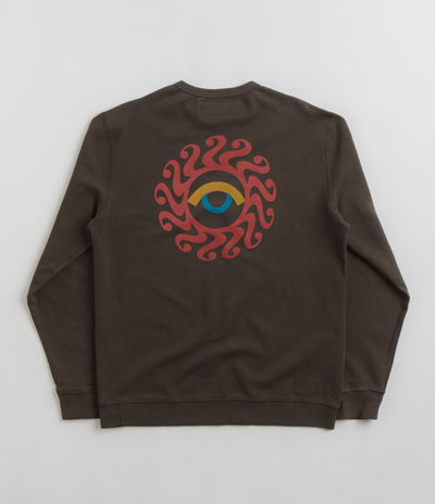 Mollusk Dazy Sun Crewneck Sweatshirt in Faded Black