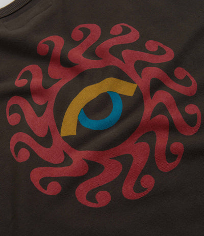Mollusk Dazy Sun Crewneck Sweatshirt in Faded Black
