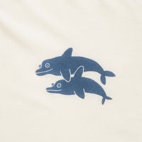 Mollusk Dolphins Ringer T-Shirt - Natural / Navy thumbnail