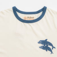 Mollusk Dolphins Ringer T-Shirt - Natural / Navy thumbnail
