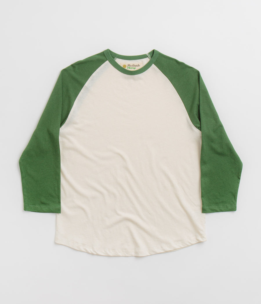 Mollusk Hemp Baseball T-Shirt - True Green