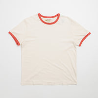 Mollusk Hemp Ringer T-Shirt - Faded Red / Super Natural thumbnail