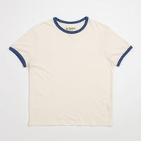 Mollusk Hemp Ringer T-Shirt - Natural / Navy thumbnail