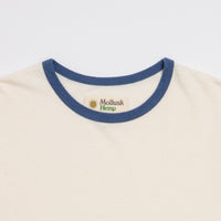 Mollusk Hemp Ringer T-Shirt - Natural / Navy thumbnail