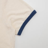 Mollusk Hemp Ringer T-Shirt - Natural / Navy thumbnail