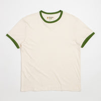 Mollusk Hemp Ringer T-Shirt - Natural / Rover Green thumbnail