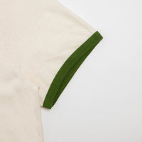 Mollusk Hemp Ringer T-Shirt - Natural / Rover Green thumbnail