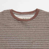 Mollusk Hemp Striped Long Sleeve T-Shirt in Brown Stripe thumbnail