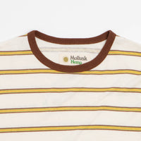 Mollusk Hemp T-Shirt - Brown / Gold Stripe thumbnail