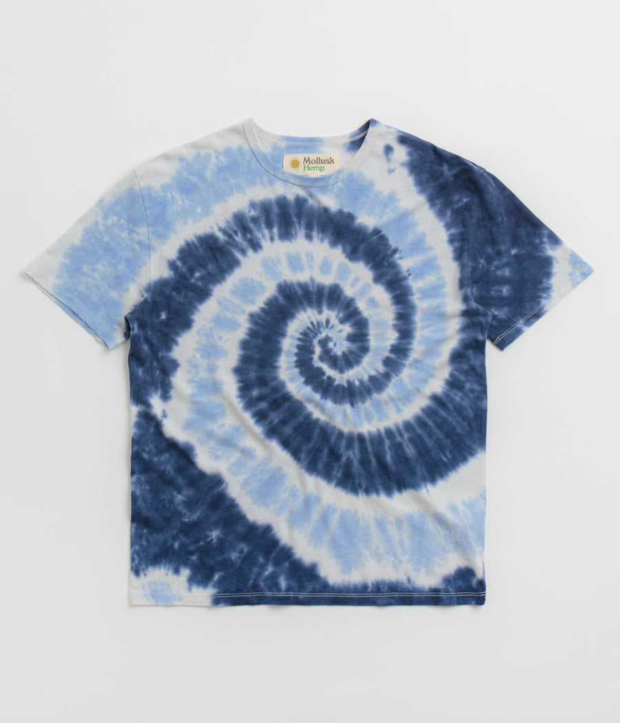 Mollusk Hemp T-Shirt - Indigo Tie-Dye