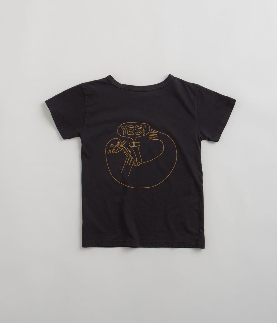 Mollusk Kids Dude Yes T-Shirt - Black Indigo