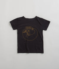 Mollusk Kids Dude Yes T-Shirt in Black Indigo