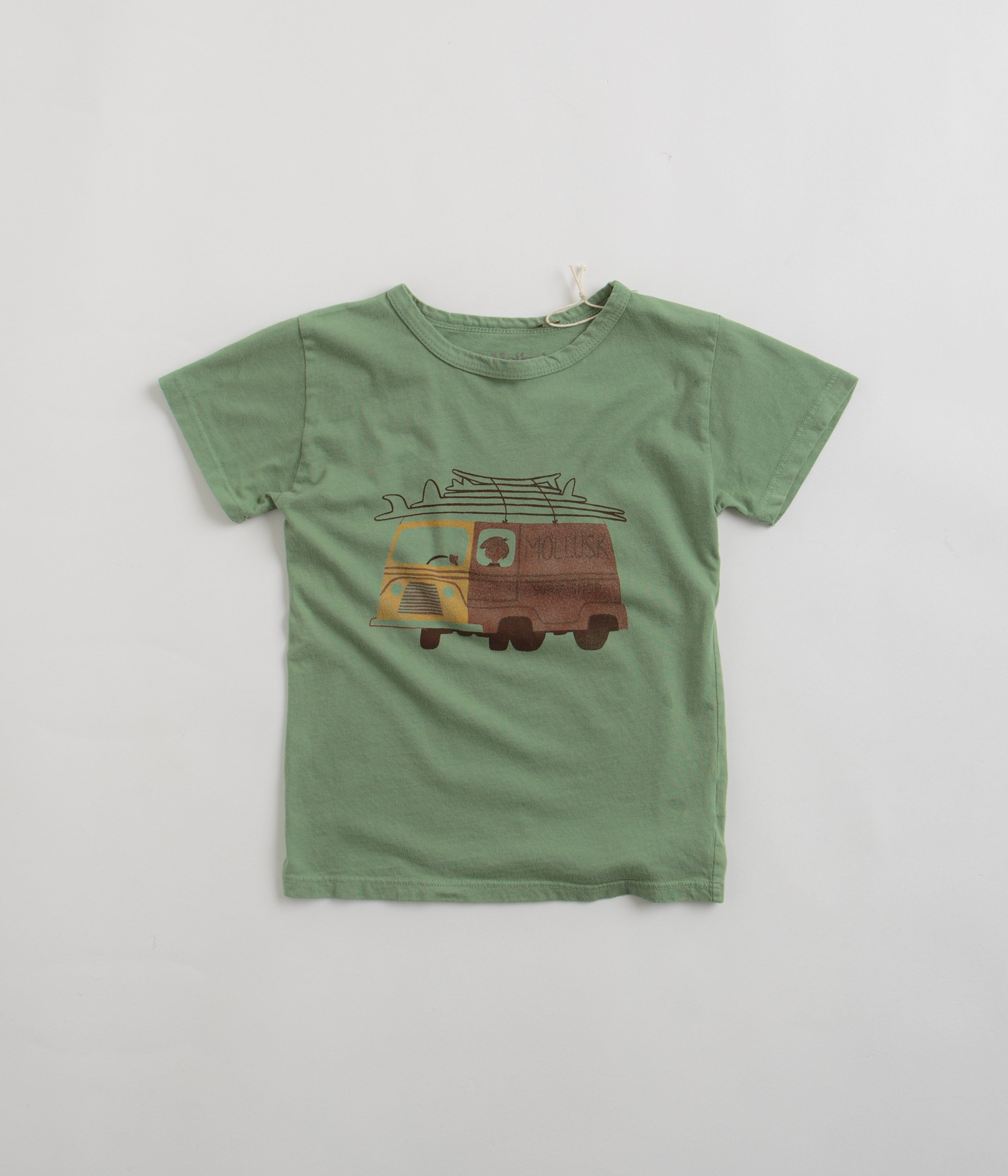 Mollusk Kids Van T-Shirt in Trinity Green