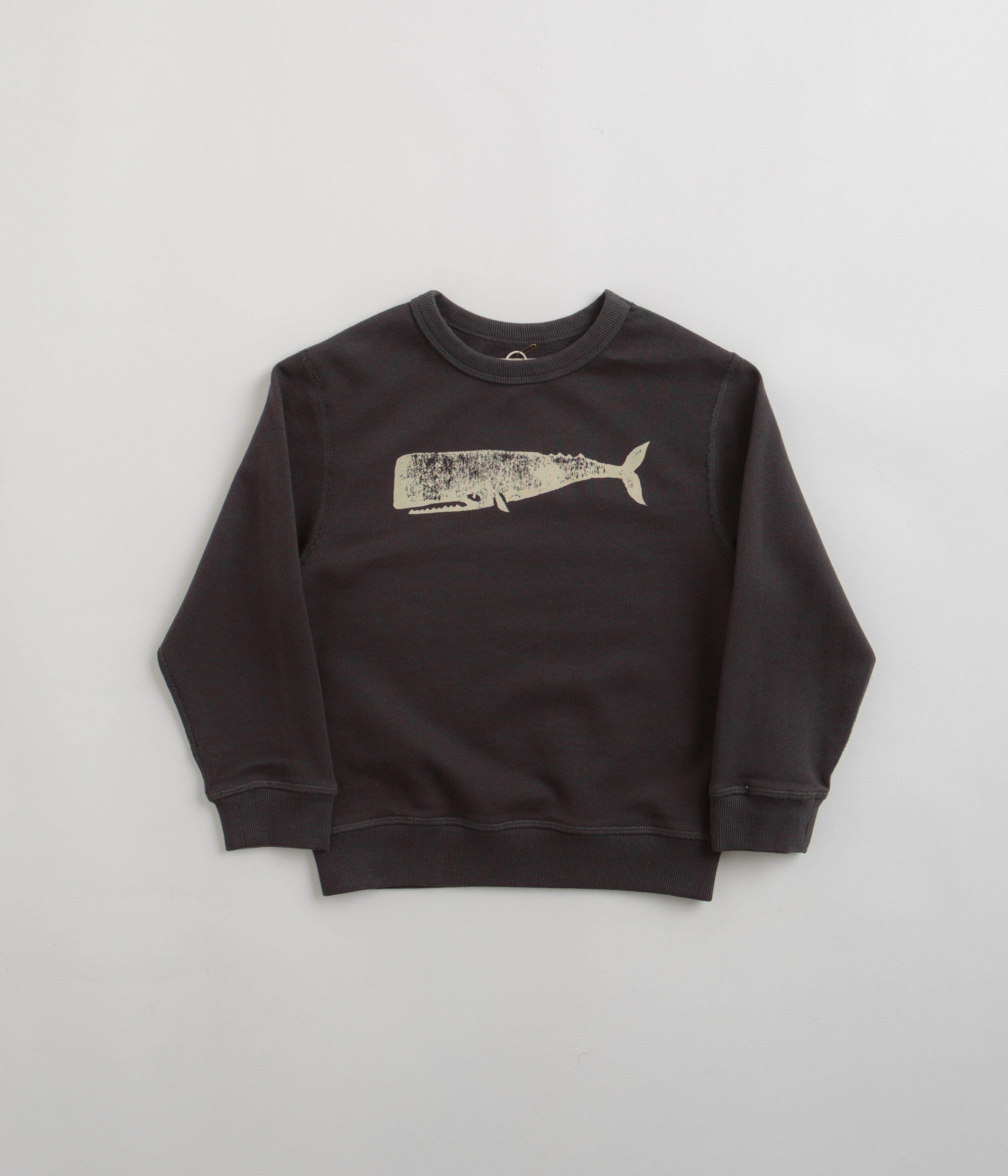Mollusk Kids Whale Crewneck Sweatshirt in Faded Navy