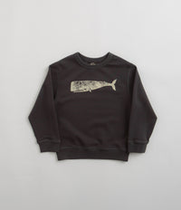 Mollusk Kids Whale Crewneck Sweatshirt in Faded Navy