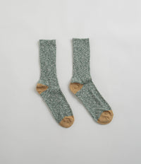 Mollusk Marled Utility Socks in Bottle Green