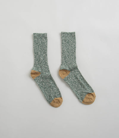 Mollusk Marled Utility Socks in Bottle Green