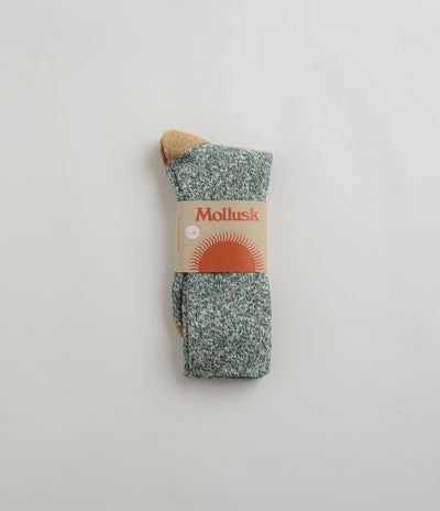 Mollusk Marled Utility Socks in Bottle Green
