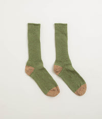 Mollusk Marled Utility Socks in Moss Green