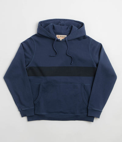 Mollusk Max Stripe Hoodie - Navy Indigo