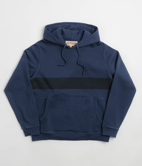 Mollusk Max Stripe Hoodie - Navy Indigo