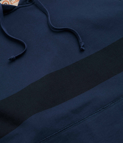 Mollusk Max Stripe Hoodie - Navy Indigo